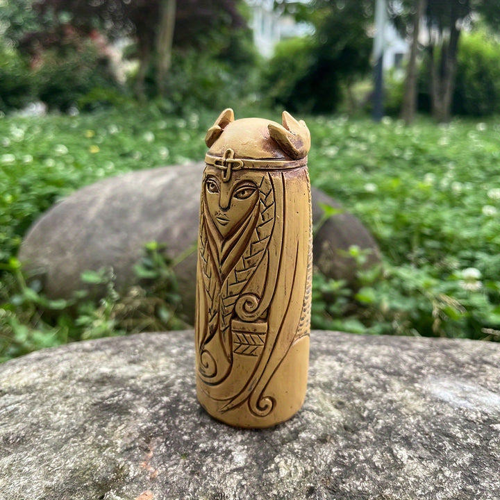 WorldNorse Knot Wappenweber-Statue mit Horn - image 4