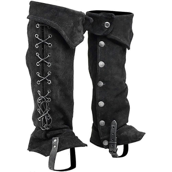 WorldNorse Gothic Schnürstiefel mit Nietenüberzug - Schwarz - Ein Paar - image 0