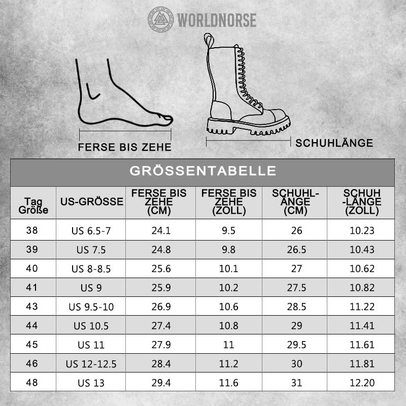WorldNorse Rustikale, kniehohe Stiefel mit Riemenverzierungen und Umschlagverschluss - image 7