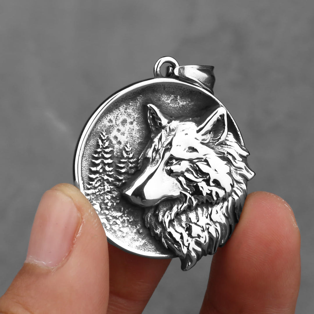WorldNorse Wikinger Wolf Halskette für Herren