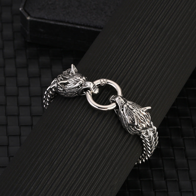 WorldNorse Wolf Wikinger Titanstahl-Stärkenarmband - image 13
