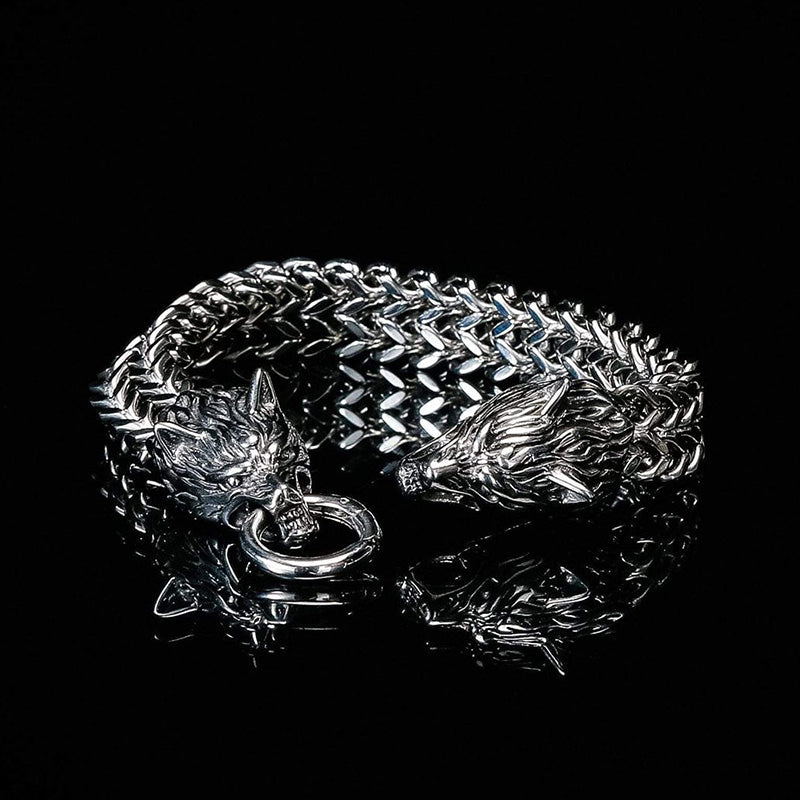 WorldNorse Wolf Wikinger Titanstahl-Stärkenarmband - image 16