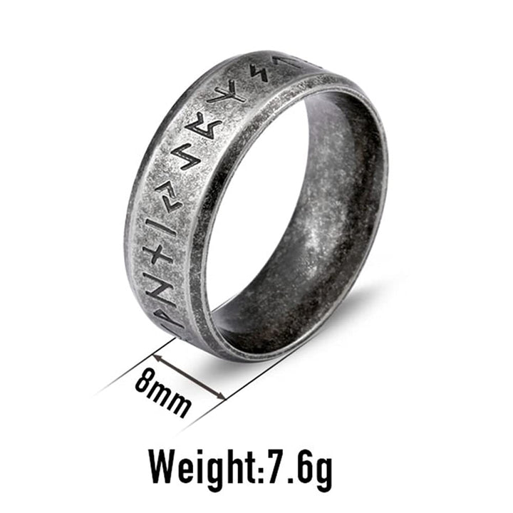 WorldNorse Vintage Wikinger-Runen-Ring aus Edelstahl - image 8
