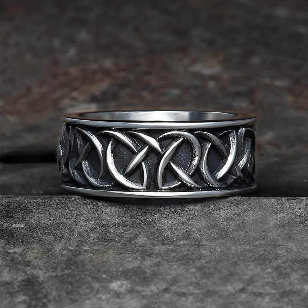 WorldNorse Fenriswolf Wikingerring aus Edelstahl - image 1