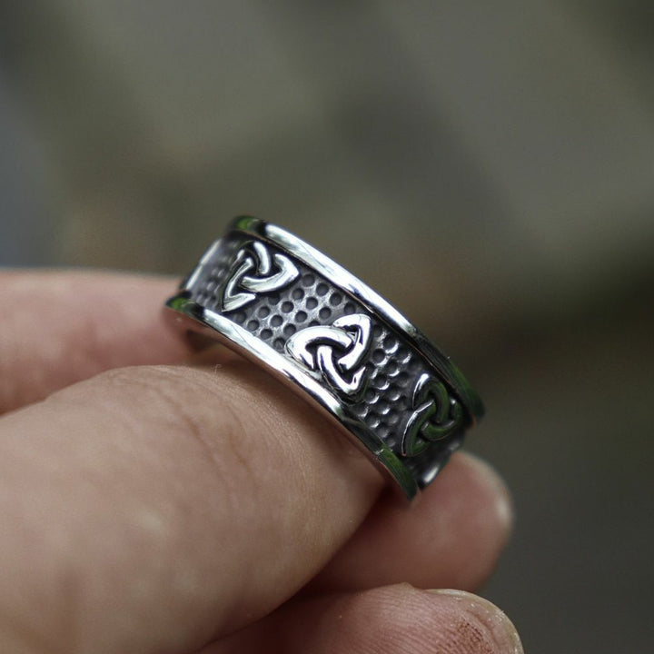 WorldNorse Dreifaches Horn von Odin Nordischer Wikingerring