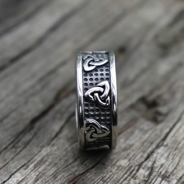 WorldNorse Dreifaches Horn von Odin Nordischer Wikingerring