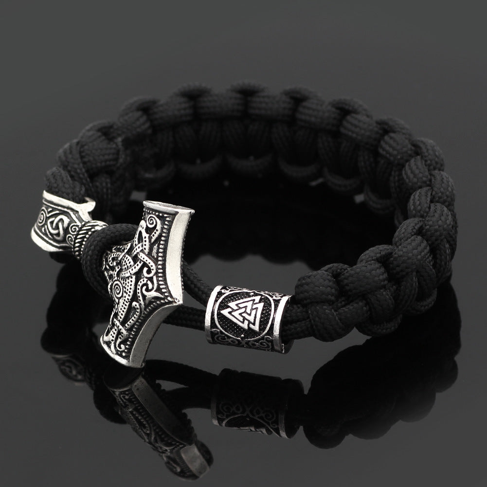 WorldNorse Thors Hammer geflochtenes Seil-Wikinger-Armband - image 2