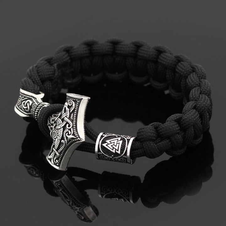 WorldNorse Thors Hammer geflochtenes Seil-Wikinger-Armband - image 2