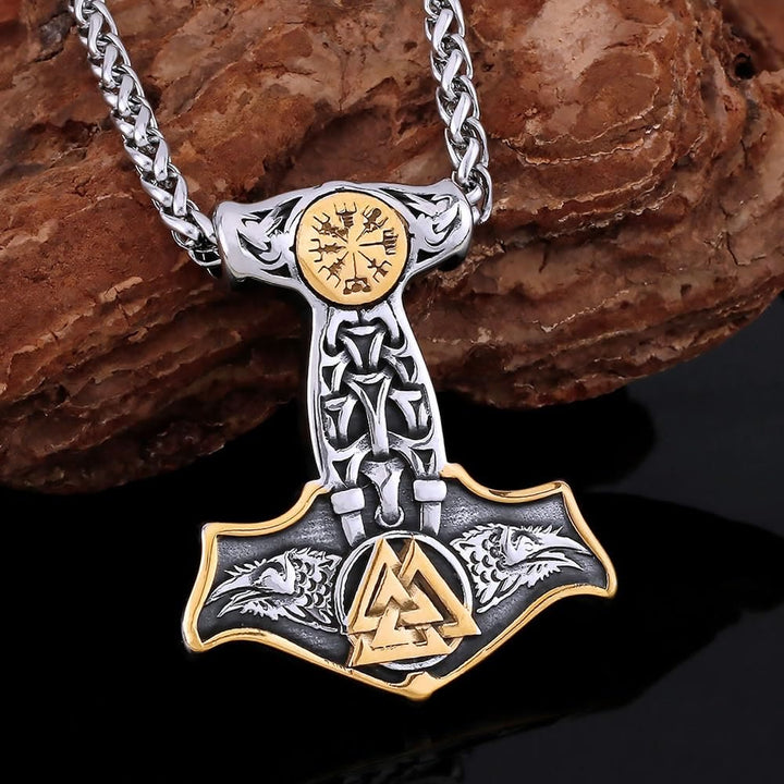 WorldNorse Wikinger-Halskette mit Keltischer Knoten , Valknut