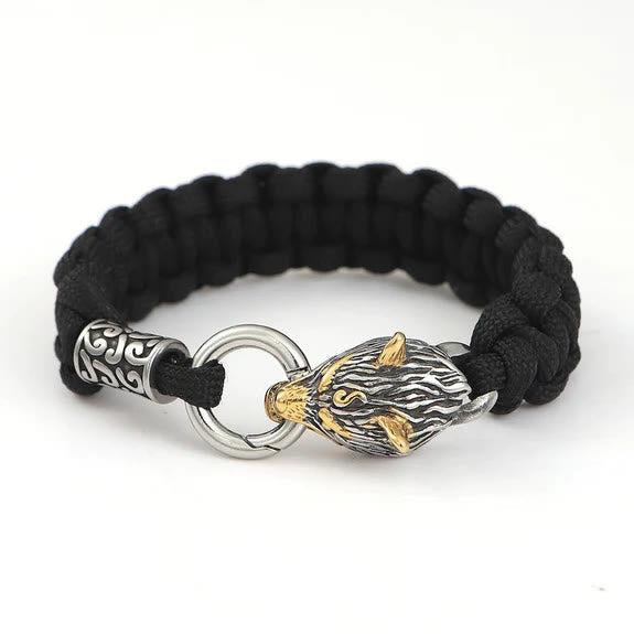WorldNorse Nordisches Mjölnir Wolf -Armband