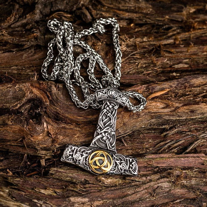 WorldNorse Mjölnir Wikinger-Halskette aus Edelstahl