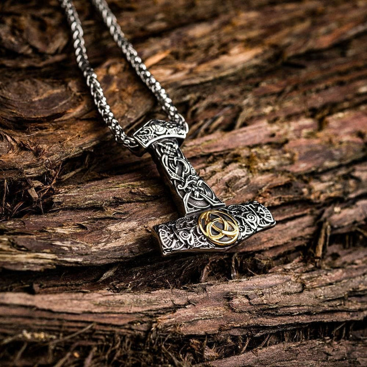 WorldNorse Mjölnir Wikinger-Halskette aus Edelstahl