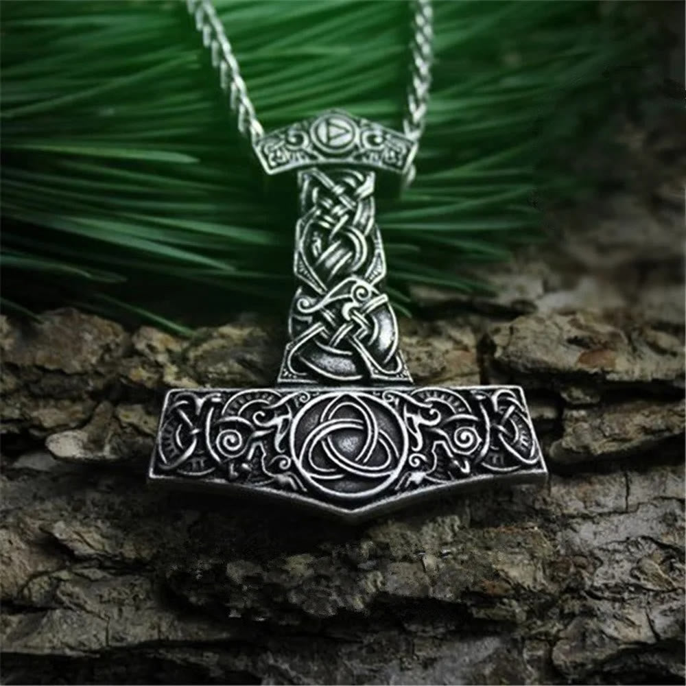 WorldNorse Mjölnir Wikinger-Halskette aus Edelstahl