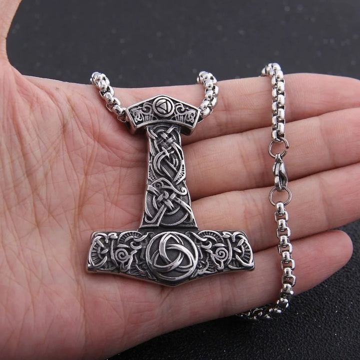 WorldNorse Mjölnir Wikinger-Halskette aus Edelstahl
