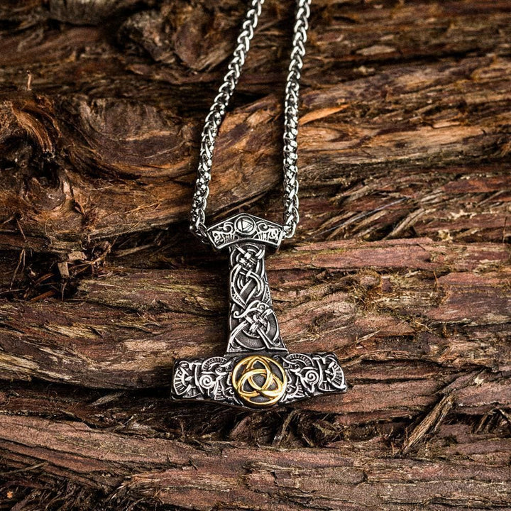 WorldNorse Mjölnir Wikinger-Halskette aus Edelstahl