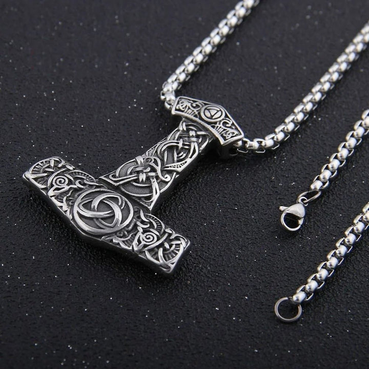 WorldNorse Mjölnir Wikinger-Halskette aus Edelstahl