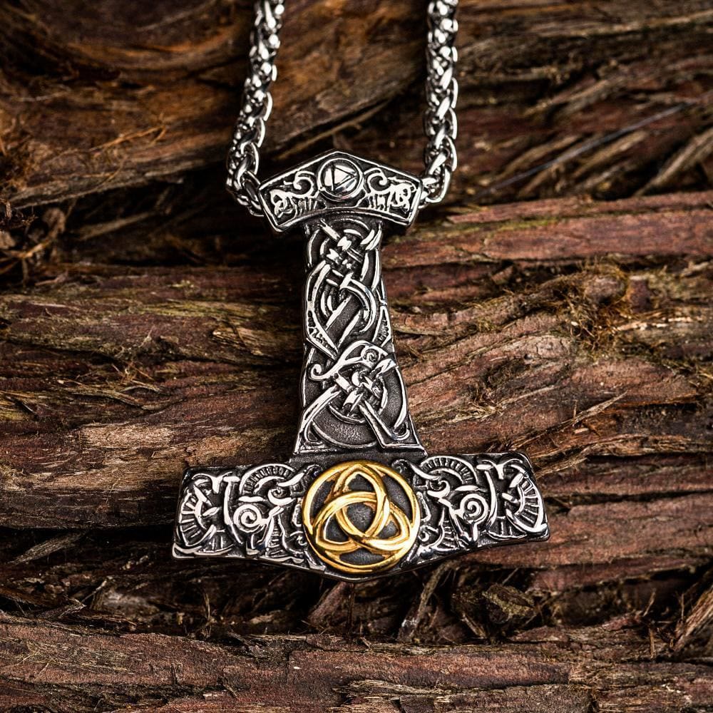 WorldNorse Mjölnir Wikinger-Halskette aus Edelstahl