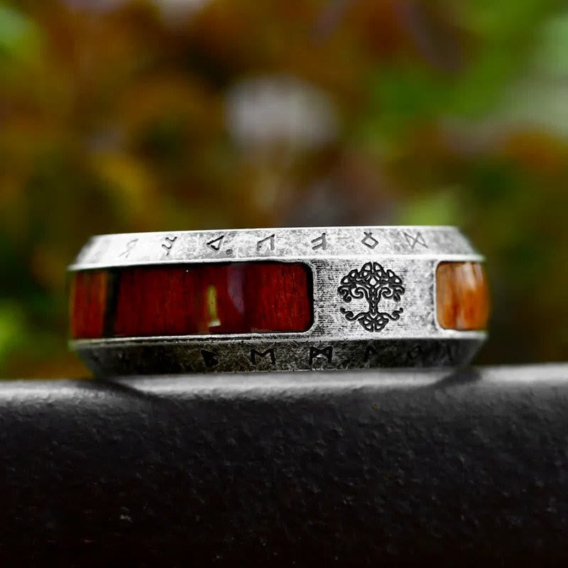 WeltNordischer Vintage Boho Yggdrasil Ring
