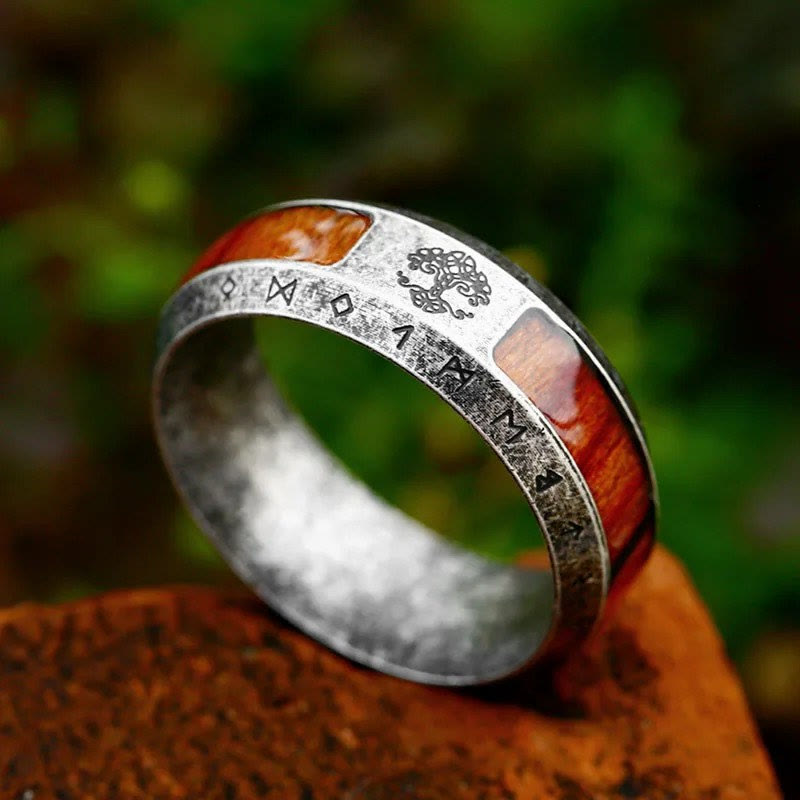 WeltNordischer Vintage Boho Yggdrasil Ring