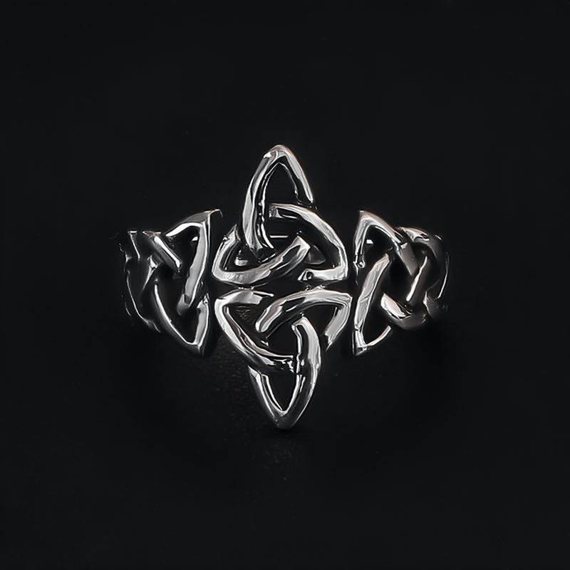 WorldNorse Keltischer Knoten Dreifachhorn Odins Ring