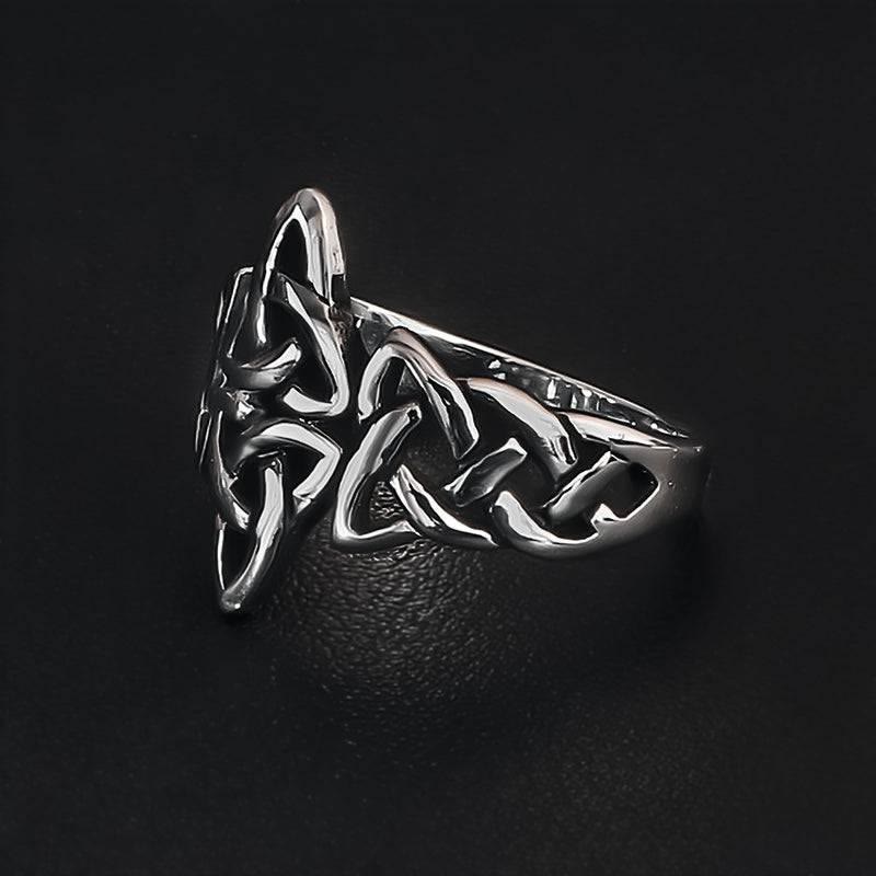WorldNorse Keltischer Knoten Dreifachhorn Odins Ring