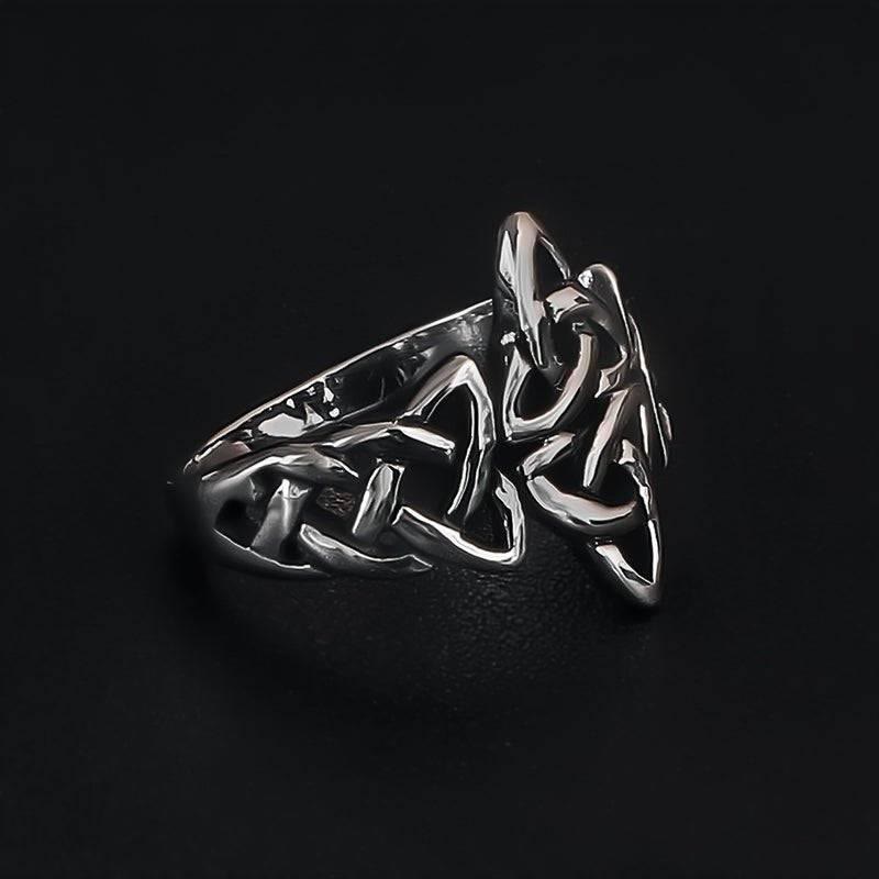 WorldNorse Keltischer Knoten Dreifachhorn Odins Ring