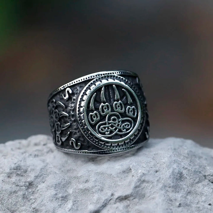 WorldNorse Bärenklaue Edelstahl Wikingerring
