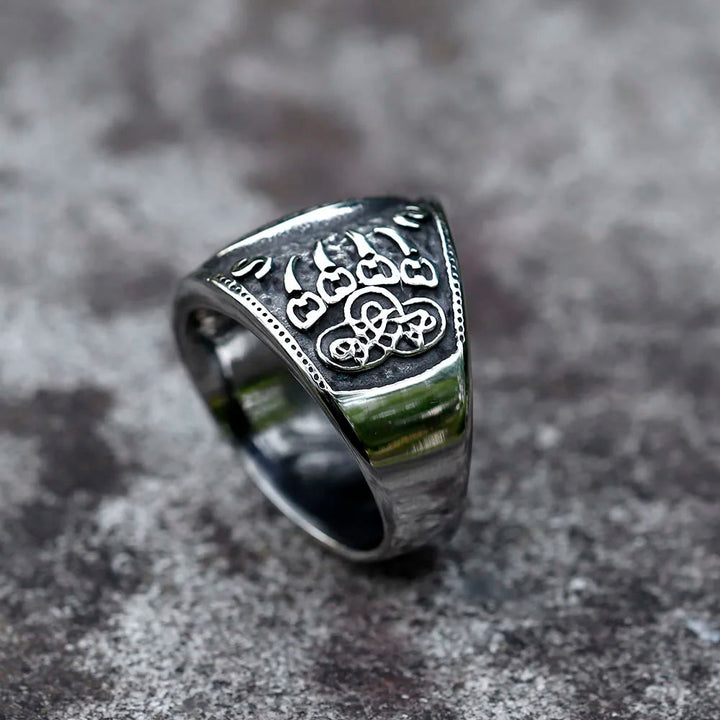 WorldNorse Bärenklaue Edelstahl Wikingerring