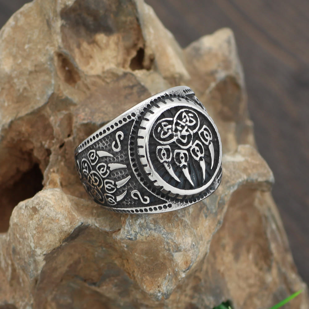 WorldNorse Bärenklaue Edelstahl Wikingerring