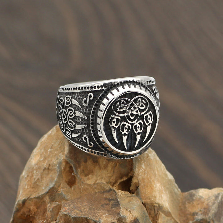 WorldNorse Bärenklaue Edelstahl Wikingerring