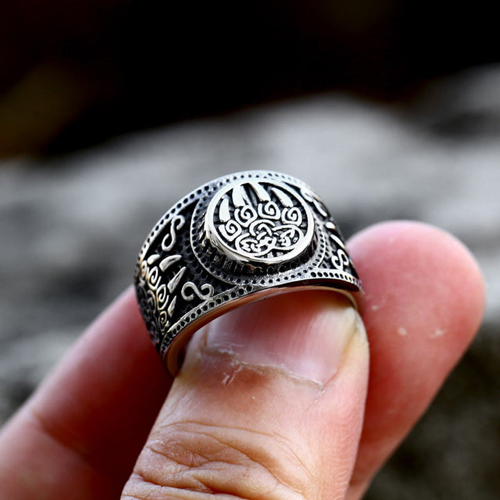 WorldNorse Bärenklaue Edelstahl Wikingerring