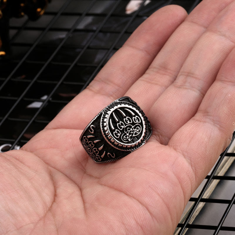 WorldNorse Bärenklaue Edelstahl Wikingerring