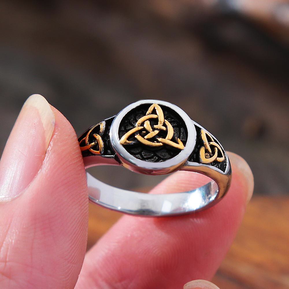 WorldNorse Vintage Dreieck Wikinger Ring