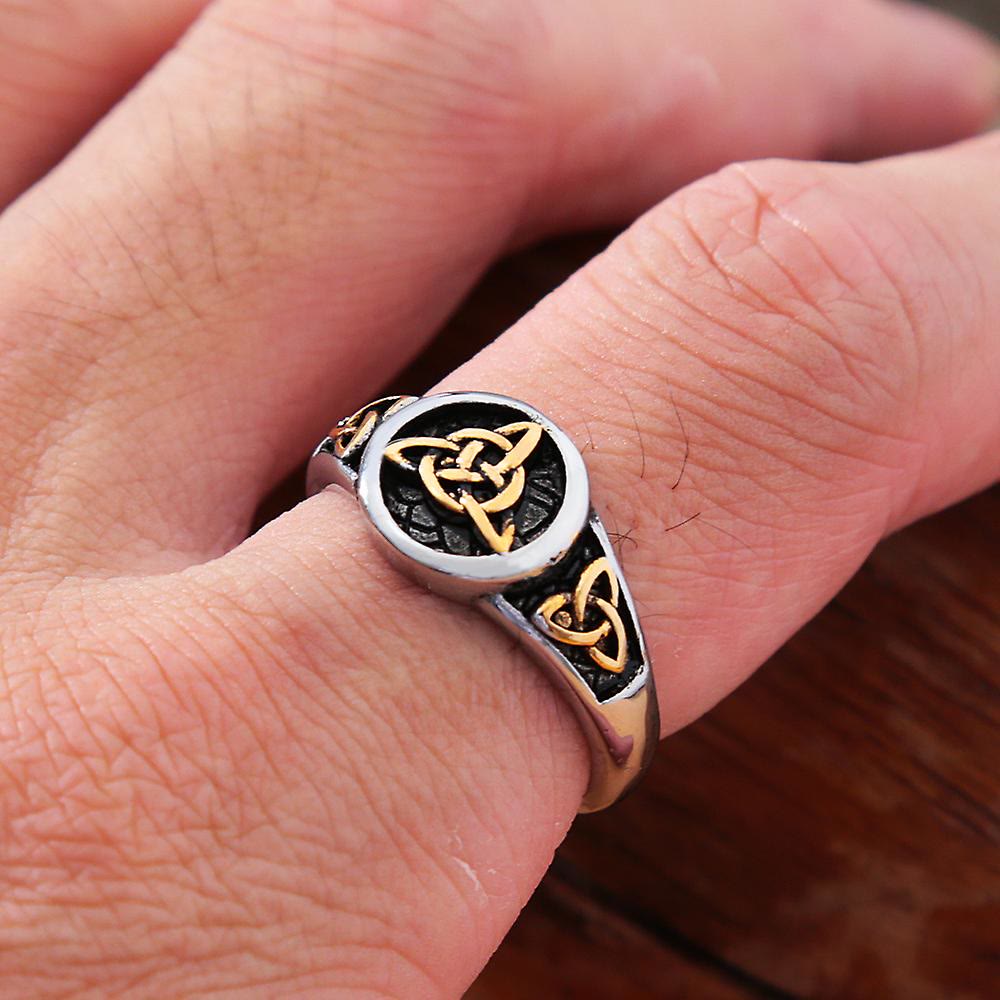 WorldNorse Vintage Dreieck Wikinger Ring