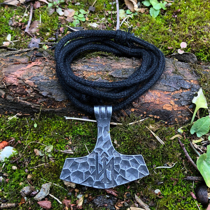 WorldNorse Viking Mjölnir Amulett Thors Hammer Halskette