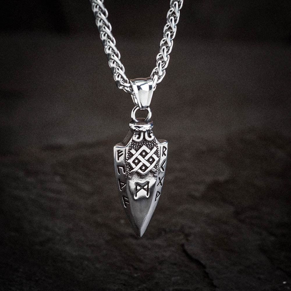 WorldNorse Spear Rune Dreifaches Horn von Odin Halskette