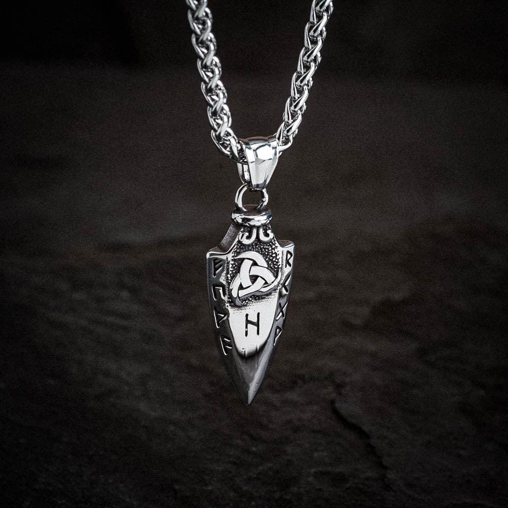 WorldNorse Spear Rune Dreifaches Horn von Odin Halskette