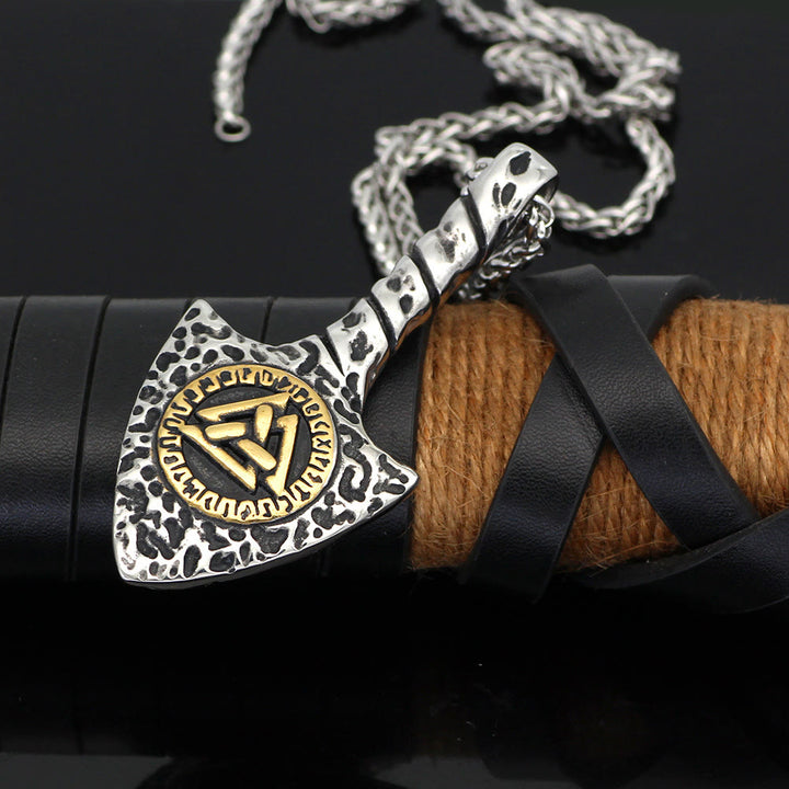 WorldNorse Nordischer Krieger-Talisman mit Odins-Symbol-Halskette