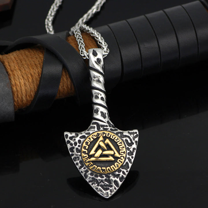 WorldNorse Nordischer Krieger-Talisman mit Odins-Symbol-Halskette