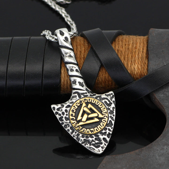 WorldNorse Nordischer Krieger-Talisman mit Odins-Symbol-Halskette