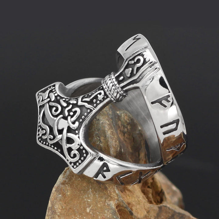 WorldNorse Bold Offener Wikinger-Hammerring Mjölnir