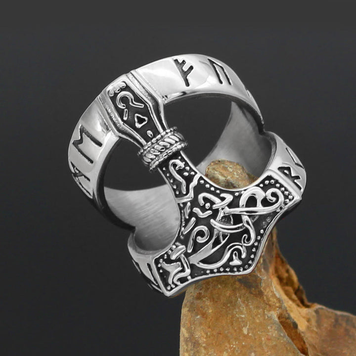 WorldNorse Bold Offener Wikinger-Hammerring Mjölnir