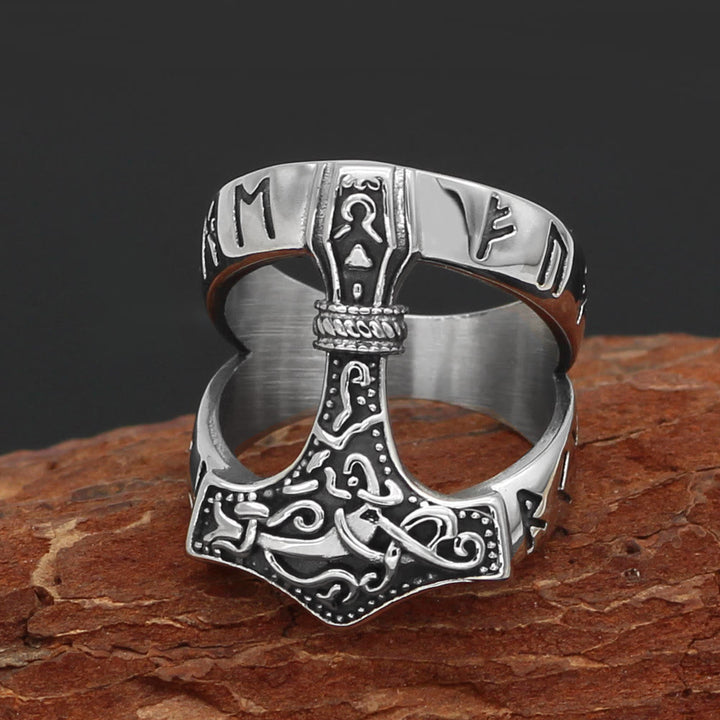 WorldNorse Bold Offener Wikinger-Hammerring Mjölnir