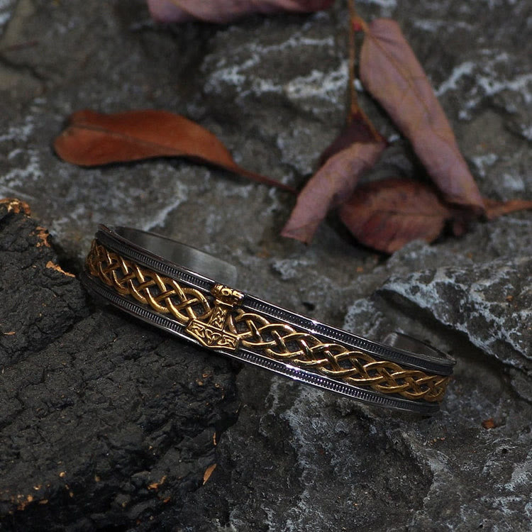 WorldNorse Mjölnir -Armband aus Edelstahl im Wikinger-Stil