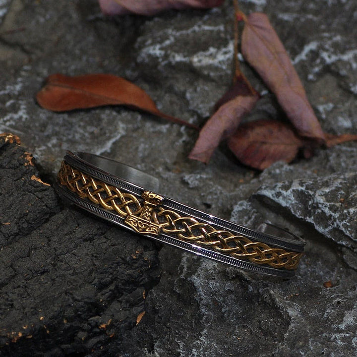 WorldNorse Mjölnir -Armband aus Edelstahl im Wikinger-Stil