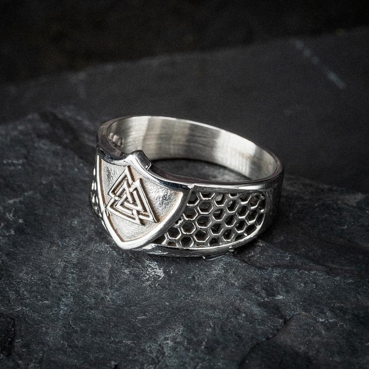 WorldNordischer Krieger Wikinger Valknut klobiger Ring