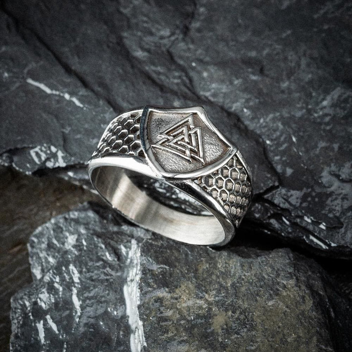 WorldNordischer Krieger Wikinger Valknut klobiger Ring