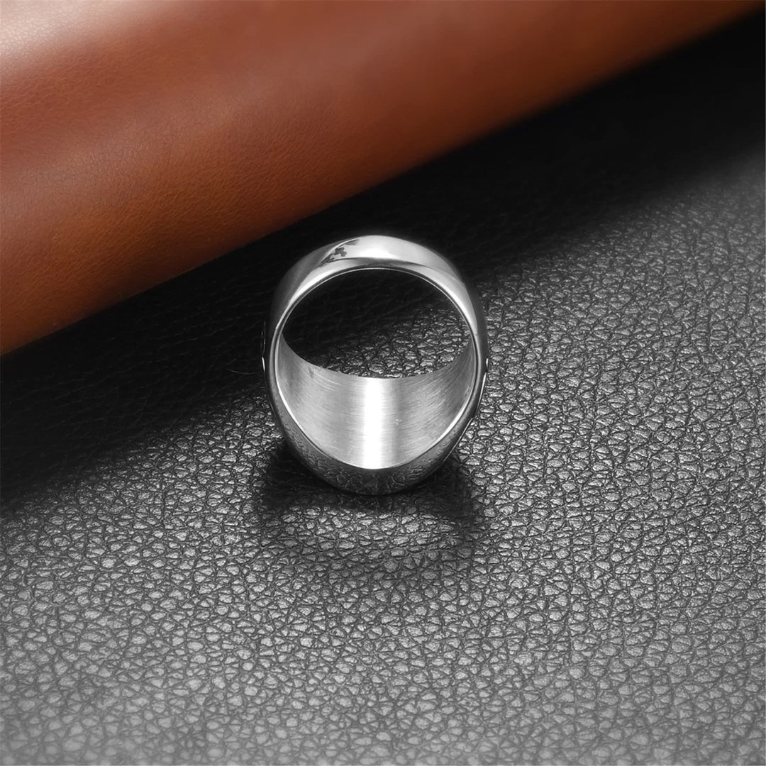 WorldNorse Keltischer Knoten Kreuz Edelstahl Wikinger Ring