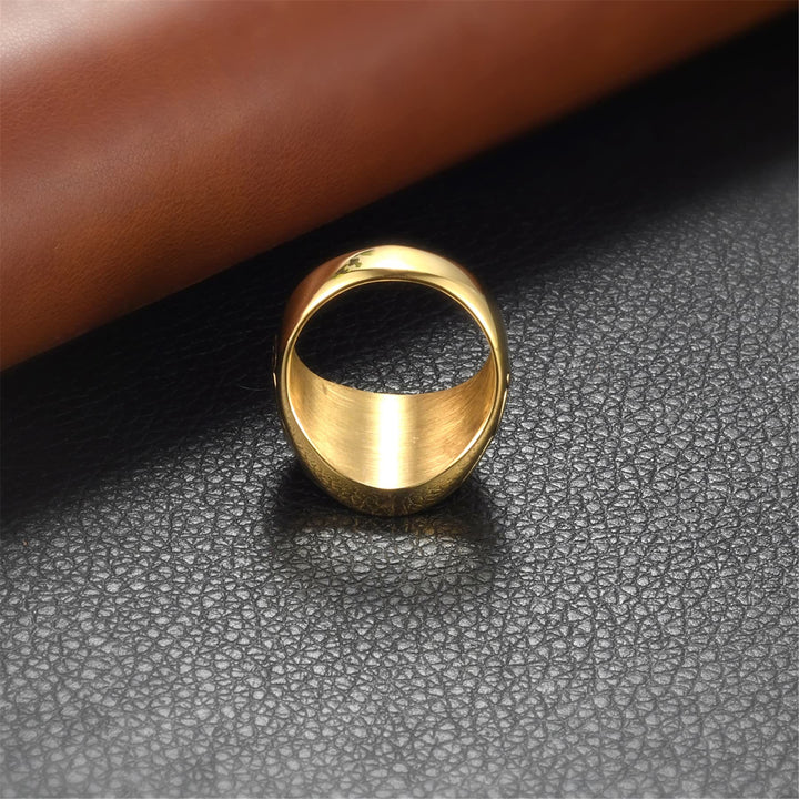 WorldNorse Keltischer Knoten Kreuz Edelstahl Wikinger Ring