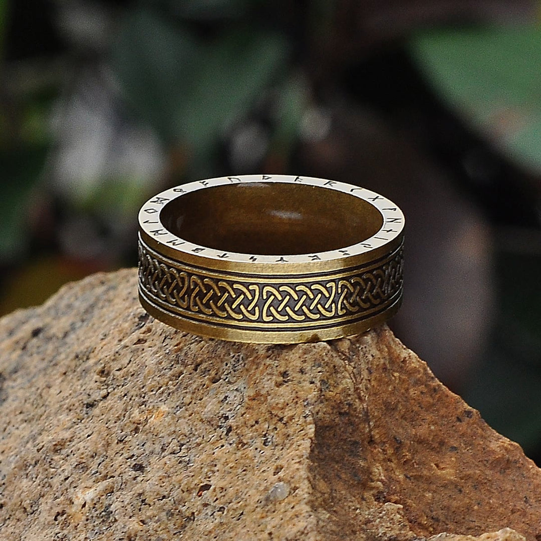 WorldNorse Odin Keltischer Knoten Rune aus Edelstahl